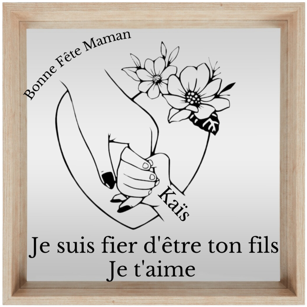 Miroir personnalisé "Fête des mères"