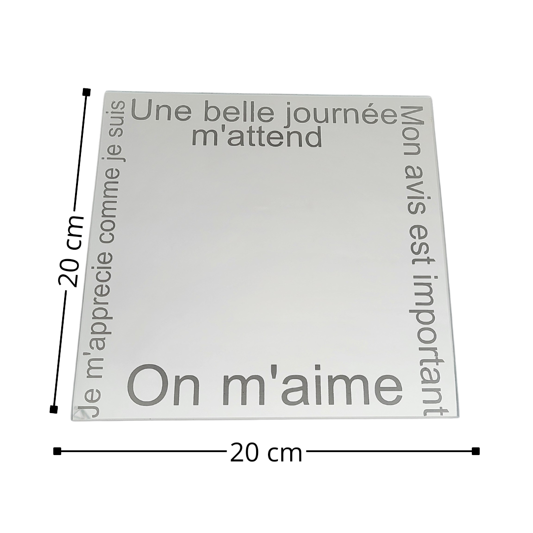 Miroir positif enfants 20X20cm