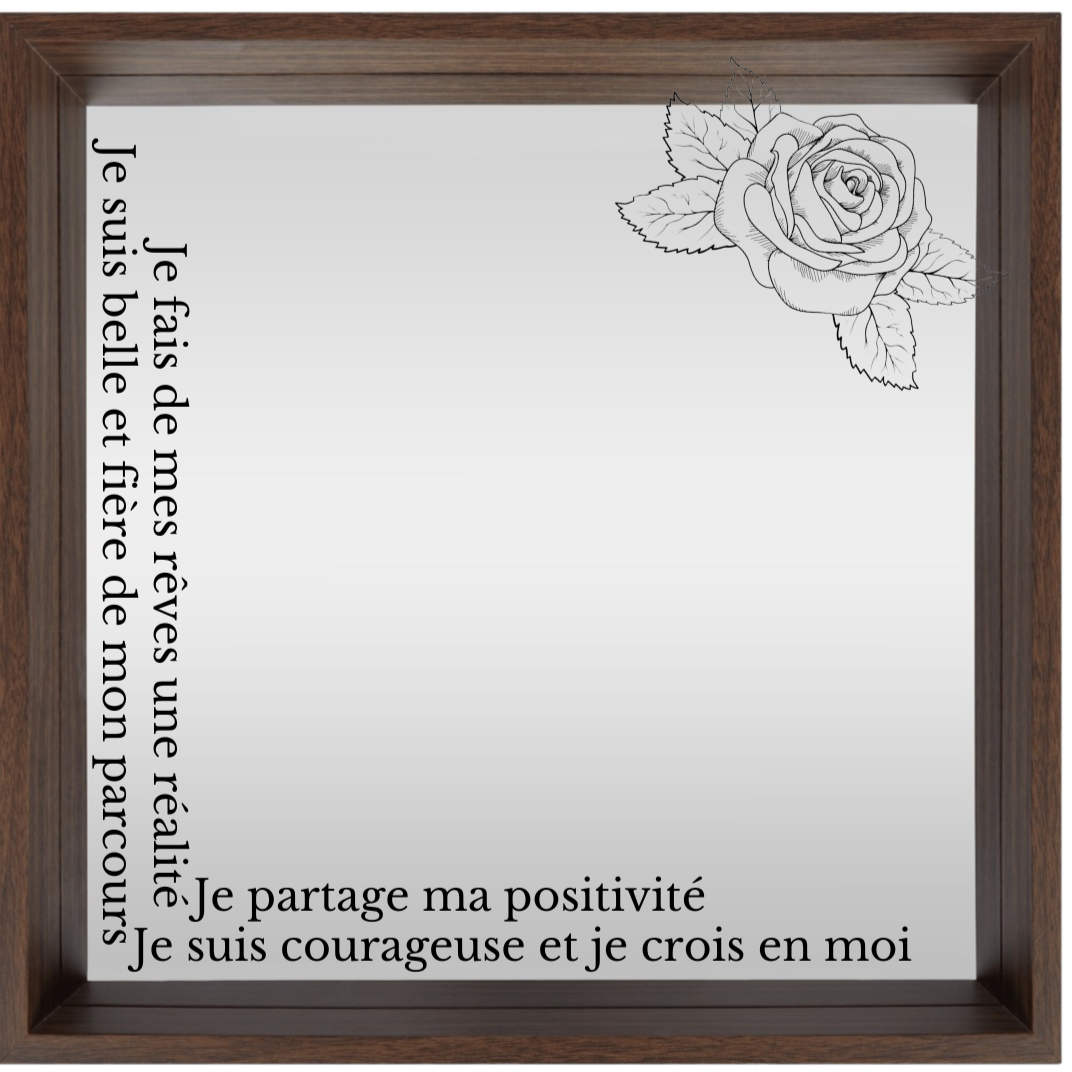 Miroir personnalisé "Fête des mères"