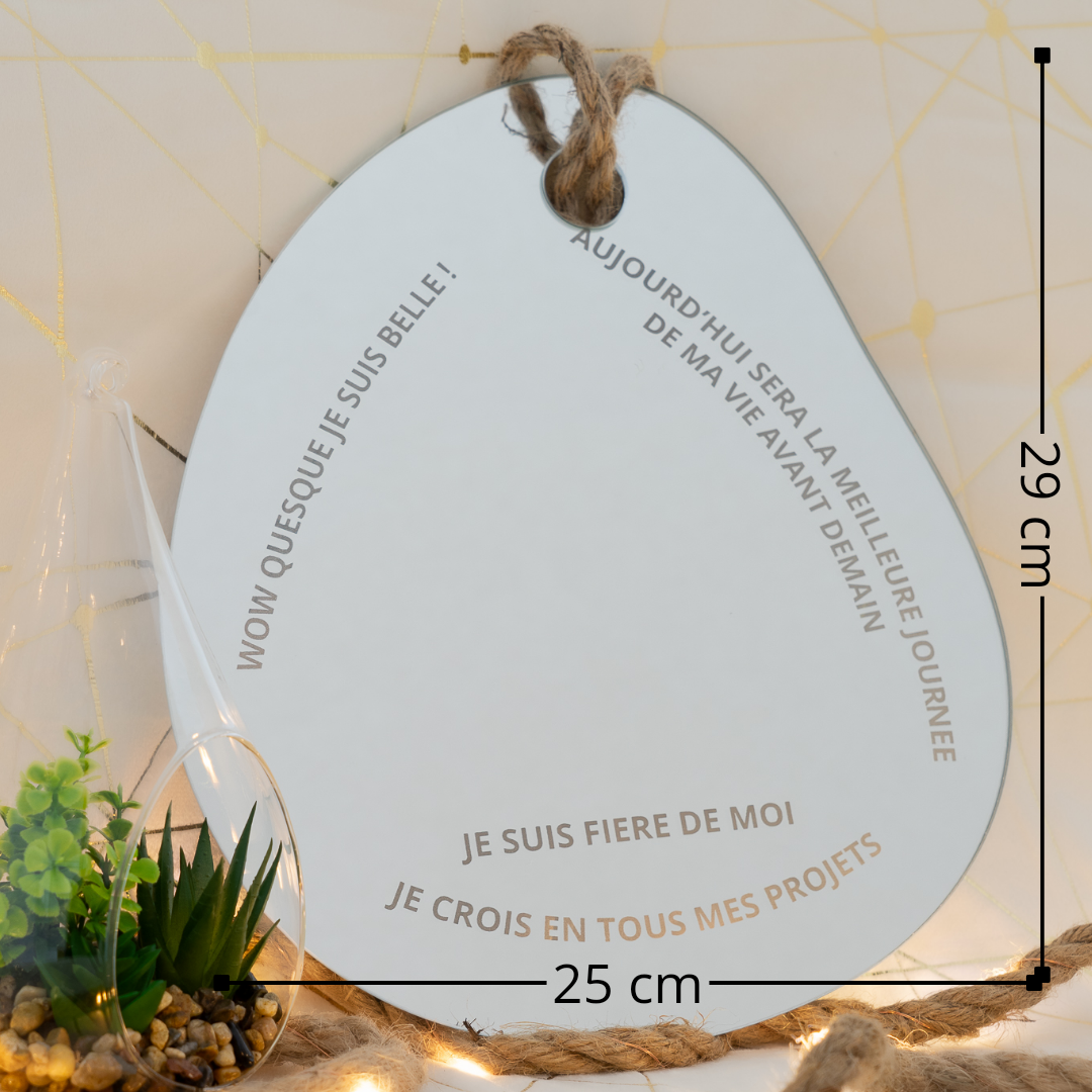 Miroir positif Goutte 25X29cm