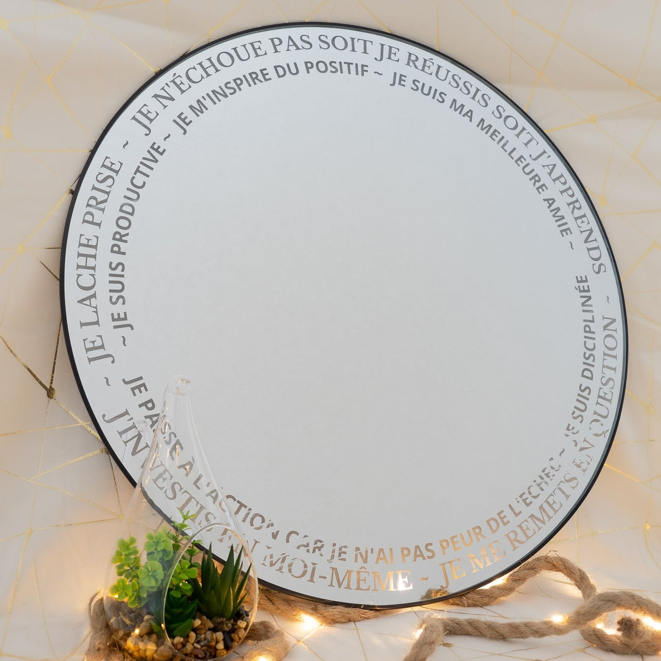 Miroir positif personnalisable à votre voix