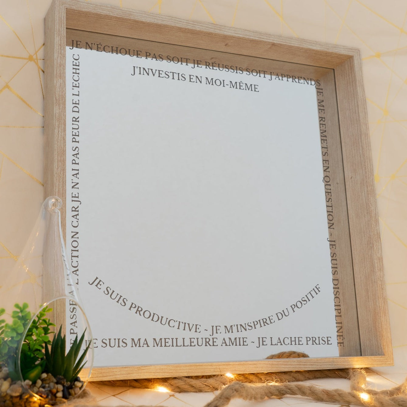 Miroir positif personnalisable à votre voix